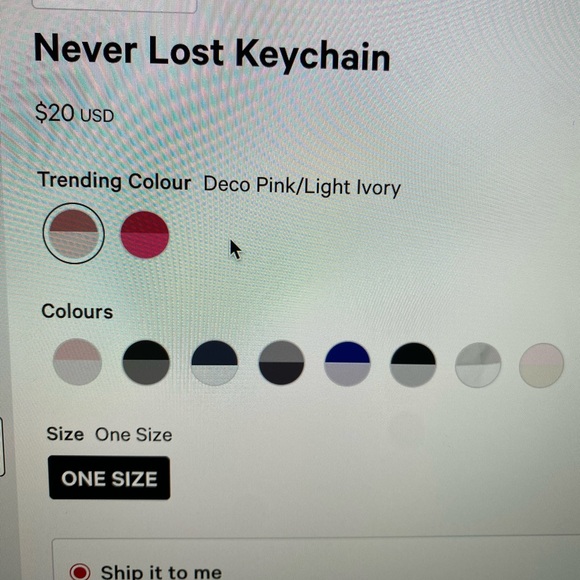 NEW Exclusive Lululemon Red Never Lost Keychain Strap - Picture 4 of 6